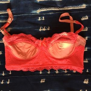 Electric Coral Balconette / Anthropologie